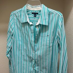 Tommy Hilfiger Button Down Long Sleeve Top
